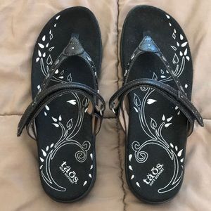 Taos Day Tripper Sandals, Black